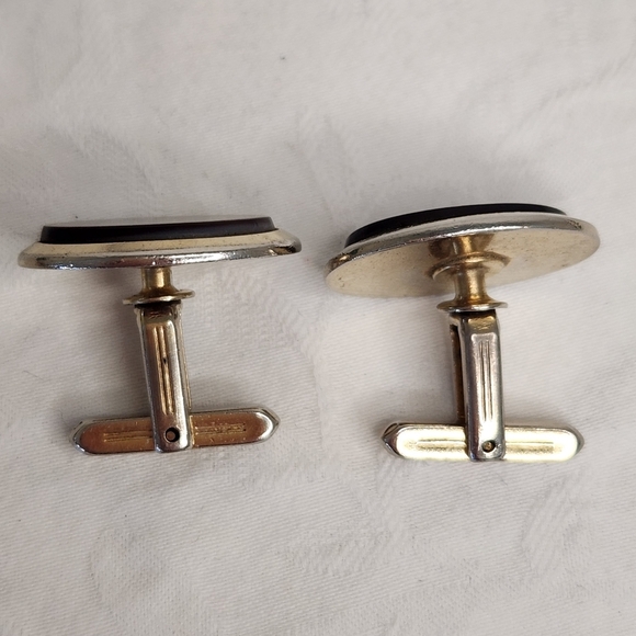 Silver Mother of Pearl Cufflinks - Picture 2 of 6